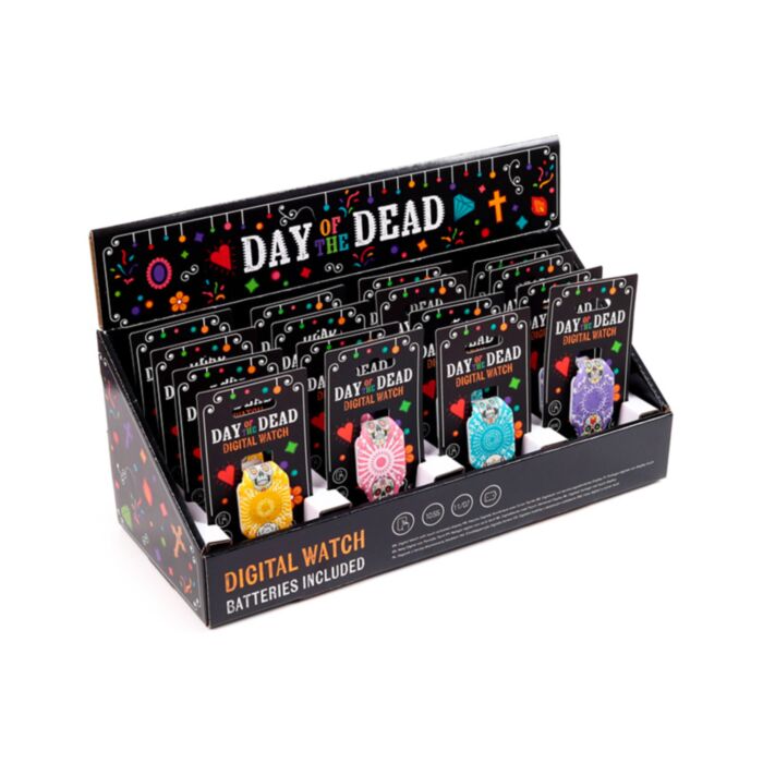 Day of the Dead Tag der Toten Silikon-Digitaluhr