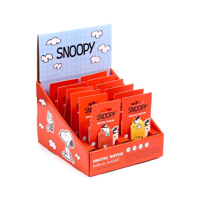 Peanuts Snoopy & Woodstock Silikon-Digitaluhr