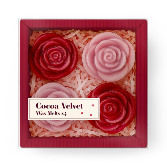 Amore 4er-Set Rosen-Wachs Melts