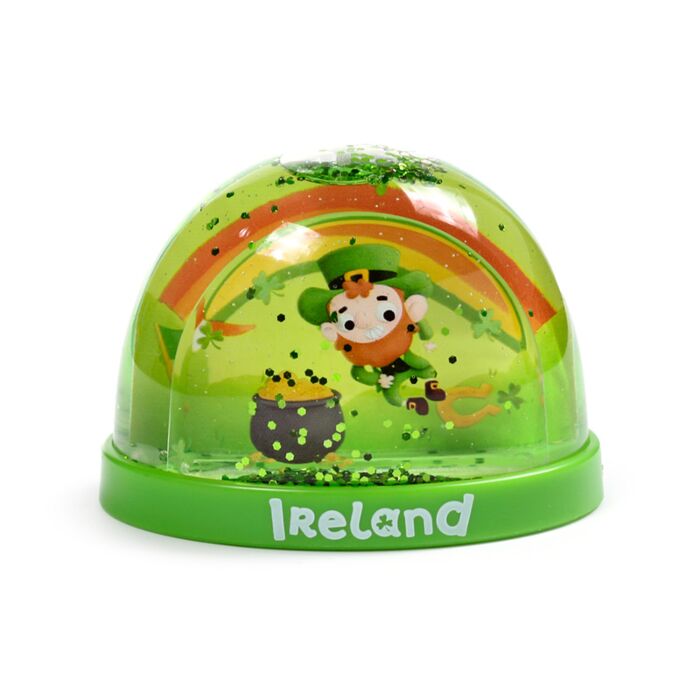 Luck of the Irish Irland glitzernde Schneekugel (medium)