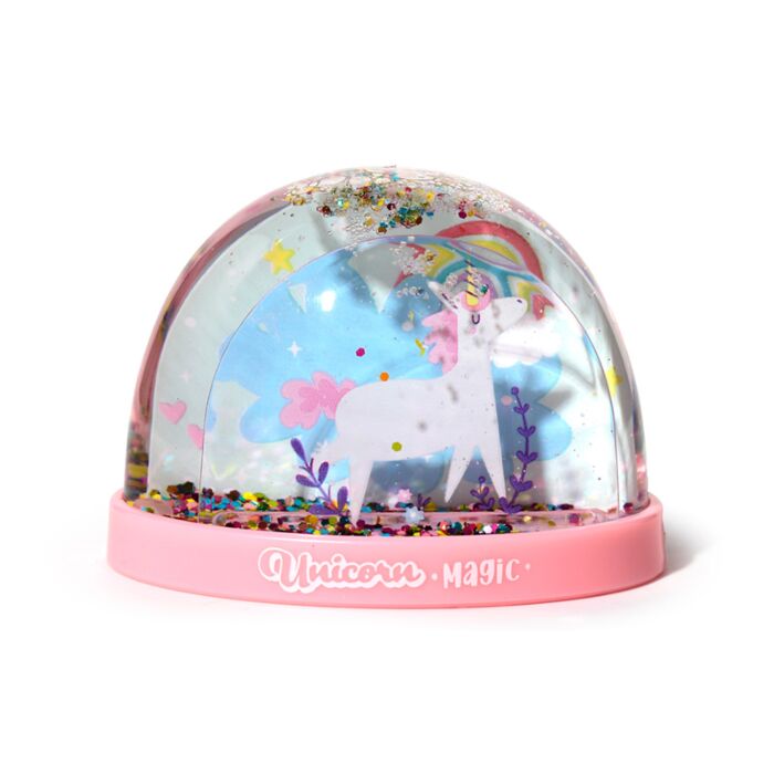 Unicorn Magic Einhorn Medium Glitzer Schneekugel