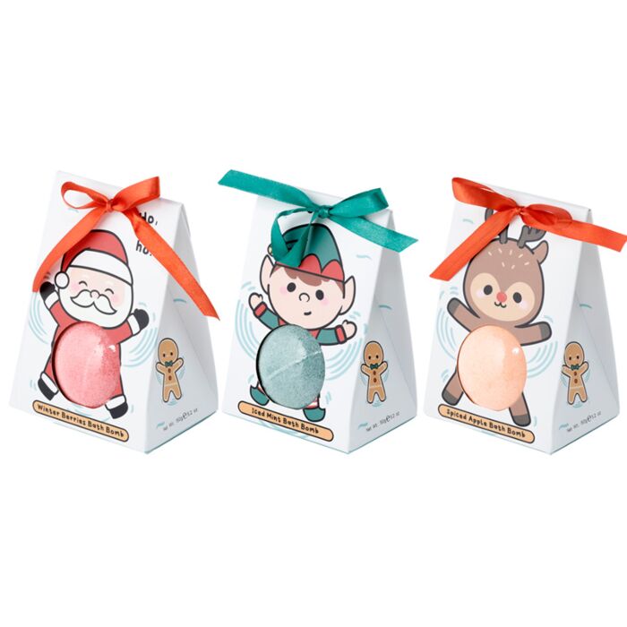 Festive Friends Weihnachten Badebombe in Geschenkverpackung