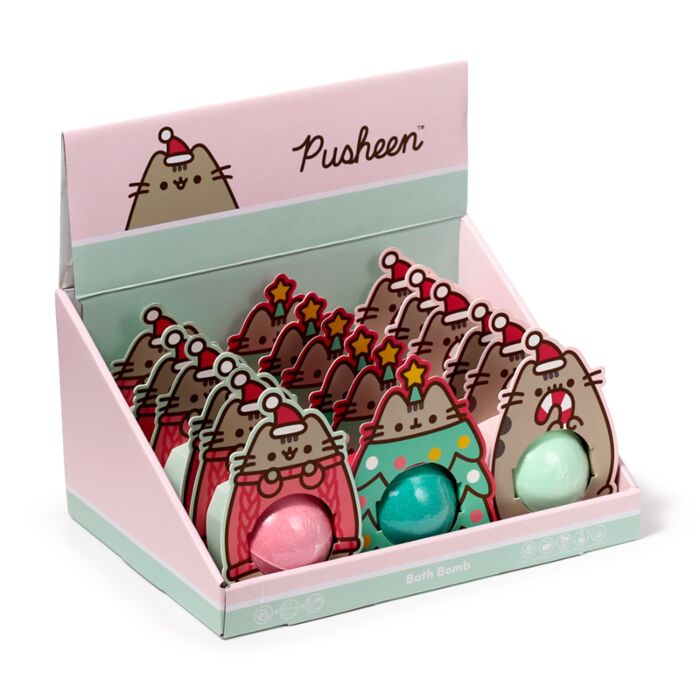 Pusheen the Cat Katze Weihnachten Badebombe in Geschenkverpackung