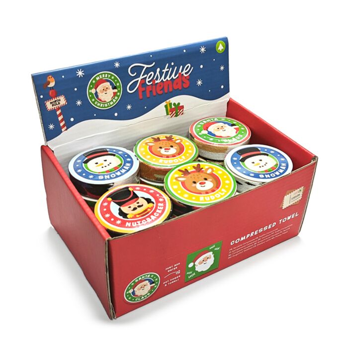 Festive Friends Weihnachten Reisehandtuch Waschlappen