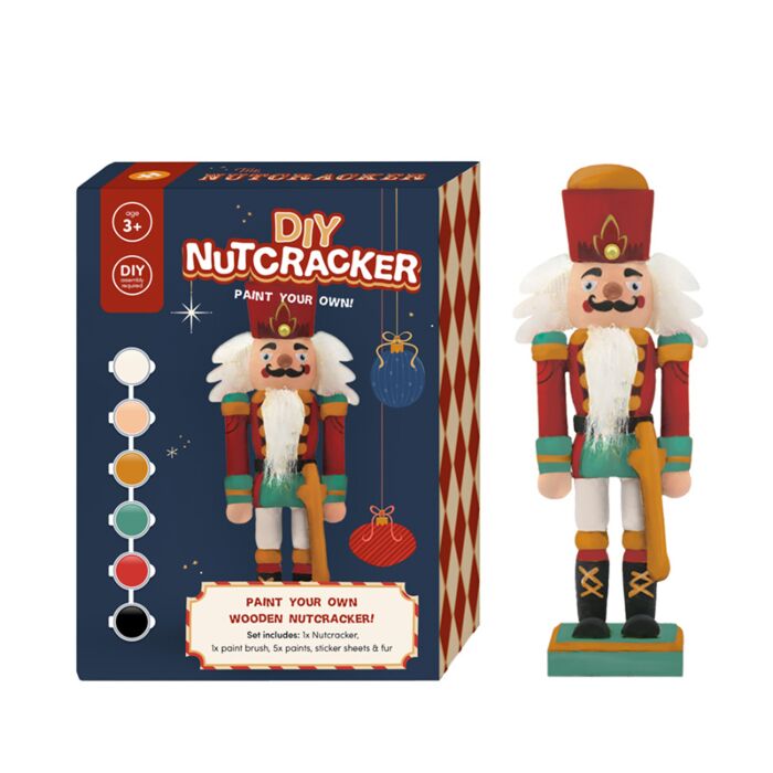 Nutcracker DIY Weihnachten Bemale deinen eigenen Nussknacker
