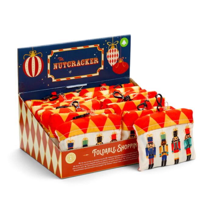 Nutcracker Weihnachten Faltbare wiederverwendbare Einkaufstasche  Nussknacker