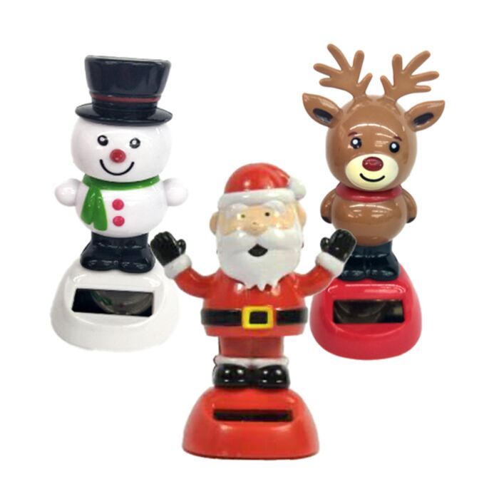  Jingle Bunch Weihnachtsmann, Schneemann & Rentier Wackelfigur