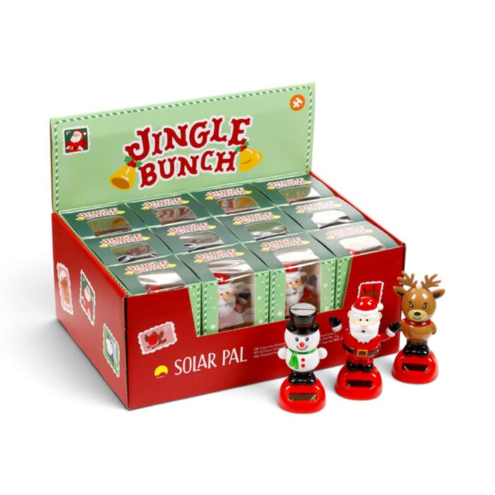  Jingle Bunch Weihnachtsmann, Schneemann & Rentier Wackelfigur