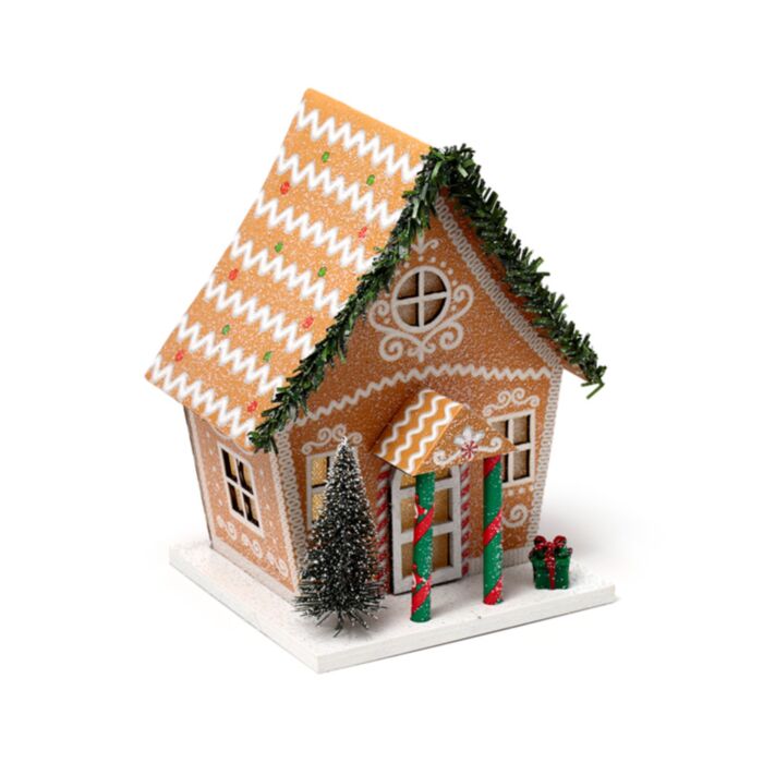 Lebkuchenhaus Weihnachten LED-Dekoration