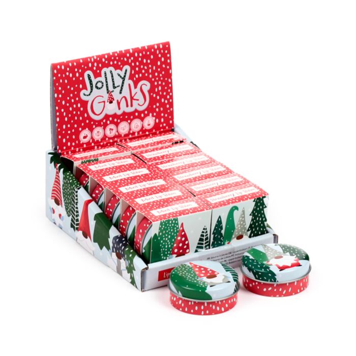 Jolly Gonk Weihnachten Lippenbalsam in Metalldose