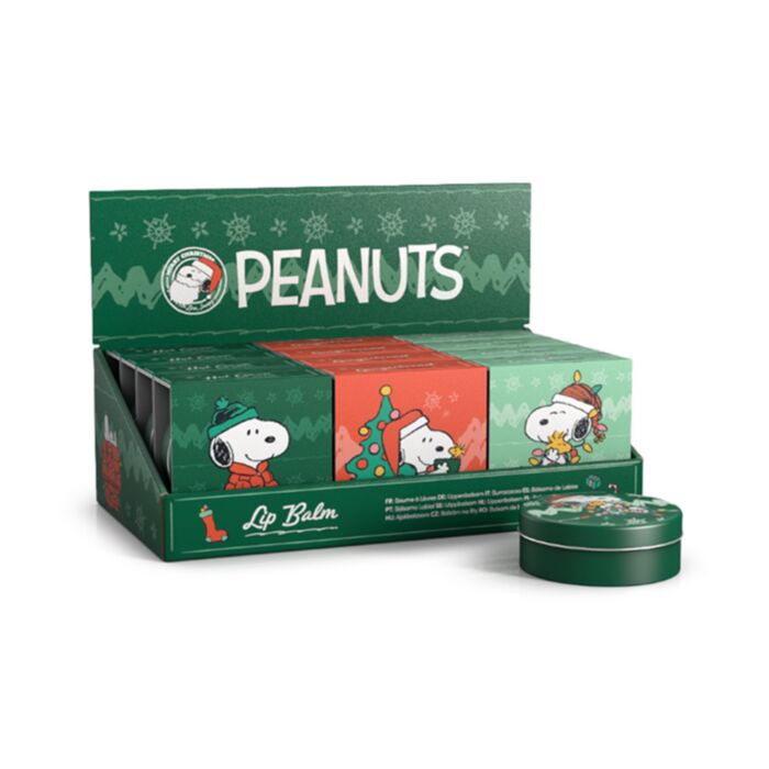Peanuts Snoopy & Woodstock Weihnachten Lippenbalsam in Metalldose