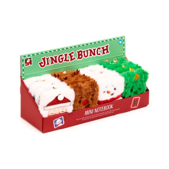 Jingle Bunch Weihnachten Plüsch-Notizbuch A7 