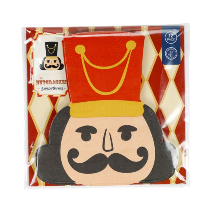 Nutcracker Weihnachten Nussknacker Packung mit 12 3-lagigen Papierservietten
