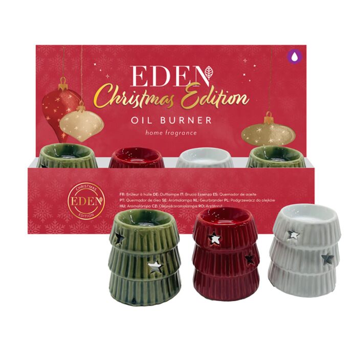 Eden kleine Duftlampe in Form eines abstrakten Weihnachtsbaums