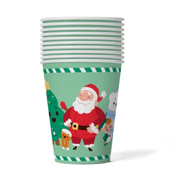 Jingle Bunch Weihnachten Papierbecher 10er-Set  (270ml)