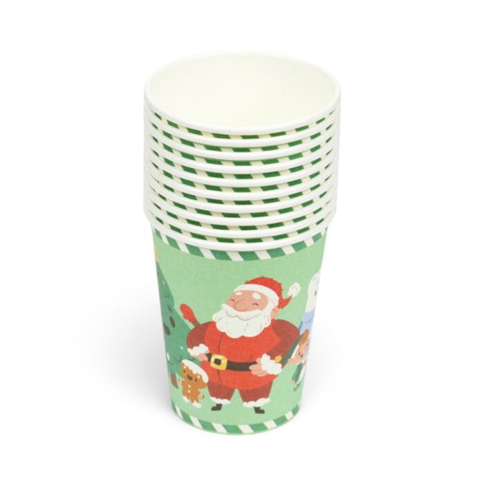 Jingle Bunch Weihnachten Papierbecher 10er-Set  (270ml)