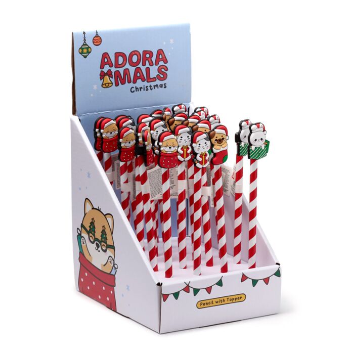 Adoramals Christmas Weihnachten Bleistift mit PVC-Topper