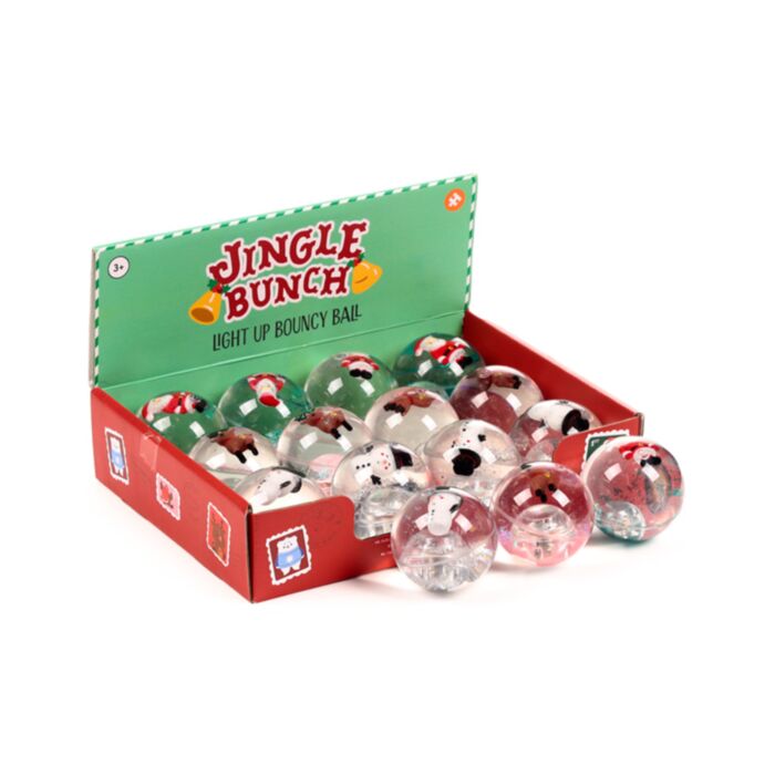 Jingle Bunch Weihnachten Hochspringender Blinkender LED-Springball