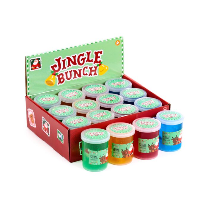 Jingle Bunch Weihnachten Schleim mit Glücksbringern Spielzeug