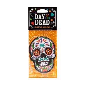 Day of the Dead Tag der Toten Orange Auto-Lufterfrischer 