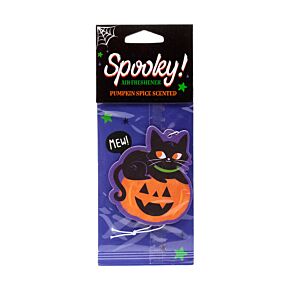 Spooky Schwarze Katze & Kürbis Pumpkin Spice Auto-Lufterfrischer