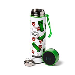 Minecraft 555 BOOM Isolierflasche mit Digital-Thermometer 450ml