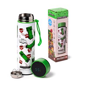 Minecraft 555 BOOM Isolierflasche mit Digital-Thermometer 450ml