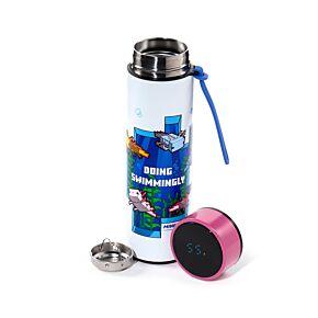 Minecraft Axolotl Isolierflasche mit Digital-Thermometer 450ml Minecraft Axolotl Isolierflasche mit Digital-Thermometer 450ml