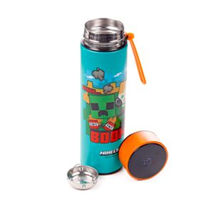 Minecraft BOOM Isolierflasche mit Digital-Thermometer 450ml