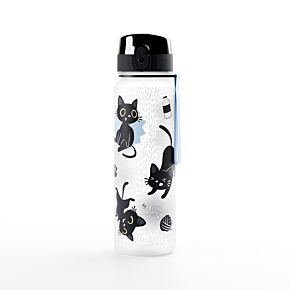 Lucky the Black Cat Schwarze Katze Pop-Top bruchsichere Wasserflasche 600ml Lucky the Black Cat Schwarze Katze Pop-Top bruchsichere Wasserflasche 600ml