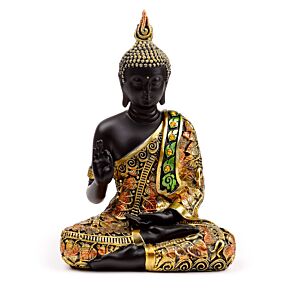 Thai-Buddha Meditation Schwarz-Gold