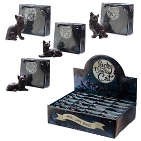 Lucky Black Cat Katze in Mini-Geschenktasche