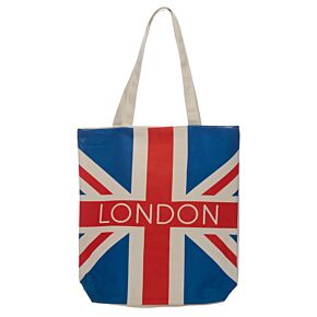London Britische Flagge Reißverschluss-Baumwolltasche London Britische Flagge Reißverschluss-Baumwolltasche