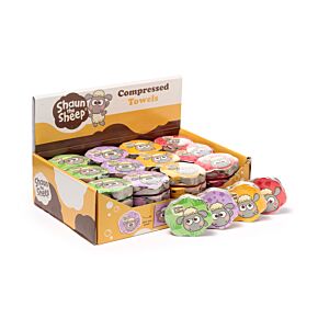 Shaun das Schaf Kawaii Komprimiertes Reisehandtuch Waschlappen