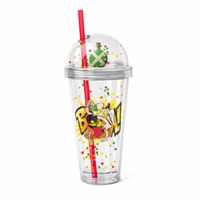 Asterix Zaubertrank Doppelwandiger Becher mit Deckel, Strohhalm & Glücksbringern
