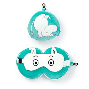 Relaxeazzz Moomin Mumin Plüsch Reisekissen & Schlafmaske 