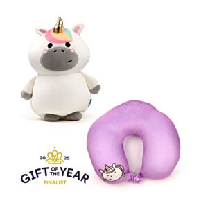 Swapseazzz Adoracorns Einhorn 2 in 1  Reisekissen & Plüschtier