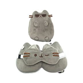 Relaxeazzz Pusheen Cat Katze mit Sonnenbrille – Reisekissen und Schlafmaske Relaxeazzz Pusheen Cat Katze mit Sonnenbrille – Reisekissen und Schlafmaske