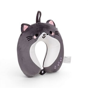Relaxeazzz Adoramals Smudge the Cat Katze Kinder-Reisekissen aus Memory-Schaumstoff