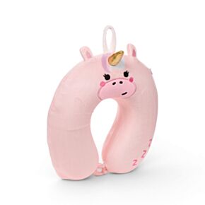 Relaxeazzz Adoracorns Bella the Unicorn Einhorn Kinder-Reisekissen aus Memory-Schaumstoff