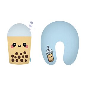 Swapseazzz Foodiemals Boba the Bubble Tea 2 in 1 Reisekissen & Plüschfigur