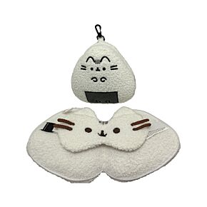 Relaxeazzz Pusheen Cat Katze Sushi-Club Reisekissen und Schlafmaske