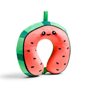 Relaxeazzz Foodiemals Lana the Watermelon Wassermelone Plüsch Memoryschaum-Reisekissen
