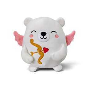 Squidglys J'Adoramals Herz‑Cupid Polarbär Plüschfigur