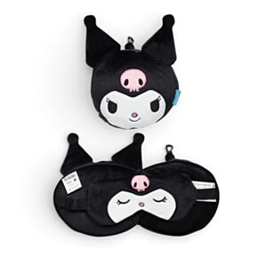 Relaxeazzz Kuromi Hello Kitty Hase Plüsch Reisekissen & Schlafmaske