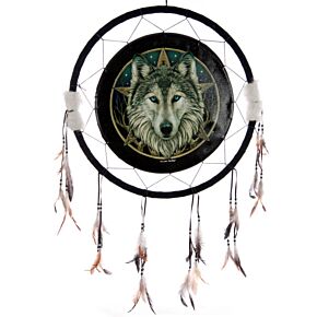 Lisa Parker Wolfskopf Traumfänger 60cm Lisa Parker Wolfskopf Traumfänger 60cm