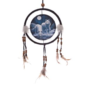 Lisa Parker Wintergefährten Wolf Traumfänger 16cm