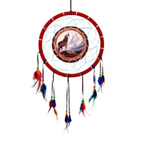 Bergwolf Traumfänger 33cm