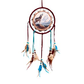 Bergwolf Traumfänger 16cm