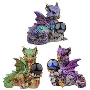 Elements Drache mit Kristallkugel